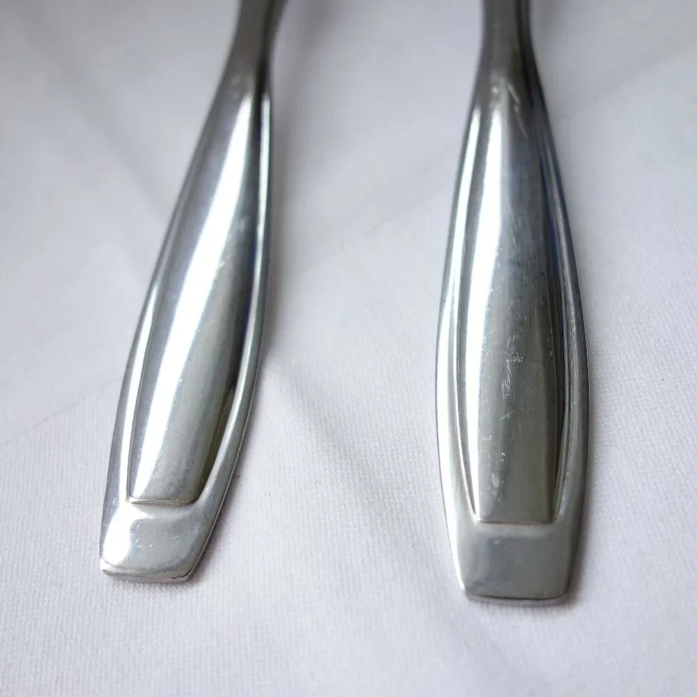 Oneida Vista Stainless‎ 18/0 Flatware Serving Fork and Spoon